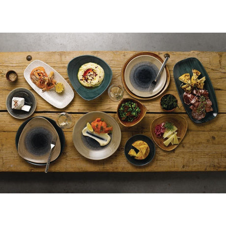 FA608 Churchill Stonecast Patina Triangle Plates Vintage Copper 192mm (Pack of 12) - JD Catering Equipment Solutions Ltd