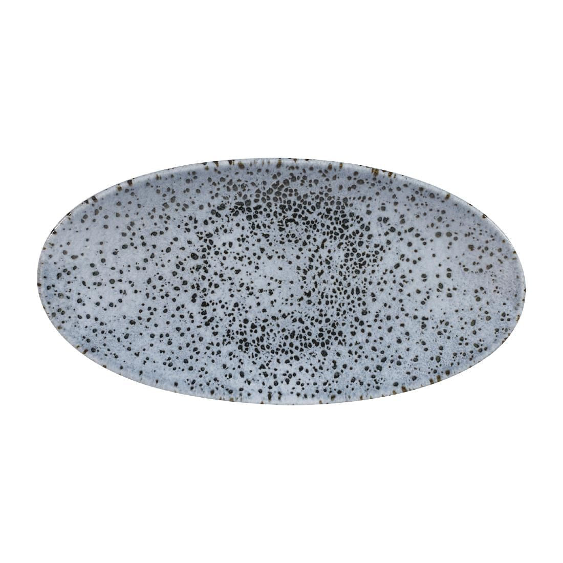 FA616 Churchill Mineral Oval Chef Plates Blue 150 x 299mm (Pack of 12) JD Catering Equipment Solutions Ltd