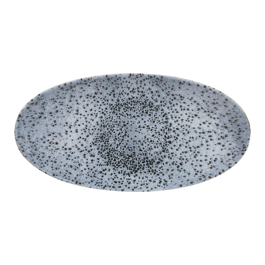 FA617 Churchill Mineral Oval Chef Plates Blue 173 x 347mm (Pack of 6) JD Catering Equipment Solutions Ltd