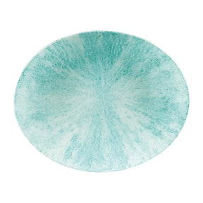 FA626 Churchill Stone Oval Coupe Plates Aquamarine 317 x 255mm (Pack of 12) - JD Catering Equipment Solutions Ltd