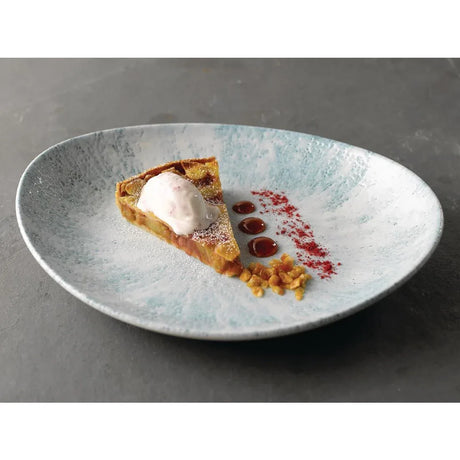 FA627 Churchill Stone Oval Coupe Plates Aquamarine 270 x 229mm (Pack of 12) - JD Catering Equipment Solutions Ltd