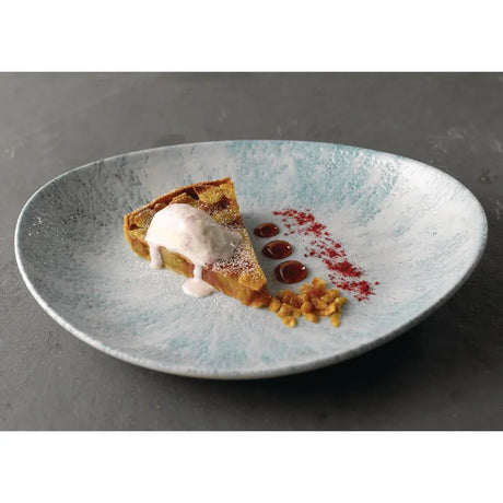FA627 Churchill Stone Oval Coupe Plates Aquamarine 270 x 229mm (Pack of 12) - JD Catering Equipment Solutions Ltd