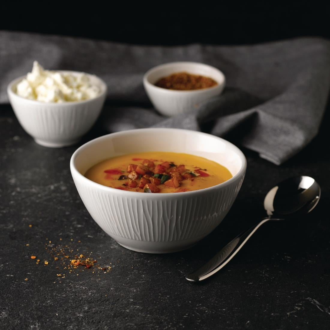 FA632 Churchill Bamboo Snack Bowls 130mm 14oz (Pack of 12) JD Catering Equipment Solutions Ltd