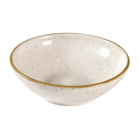 FA641 Churchill Stonecast Shallow Bowls Barley White 9oz 130mm (Pack of 12) - JD Catering Equipment Solutions Ltd