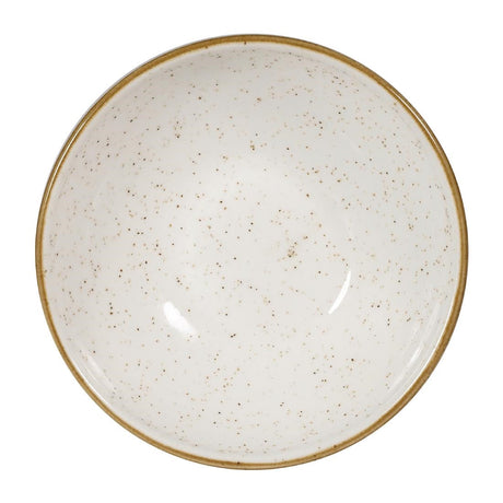 FA641 Churchill Stonecast Shallow Bowls Barley White 9oz 130mm (Pack of 12) JD Catering Equipment Solutions Ltd