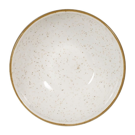 FA641 Churchill Stonecast Shallow Bowls Barley White 9oz 130mm (Pack of 12) JD Catering Equipment Solutions Ltd