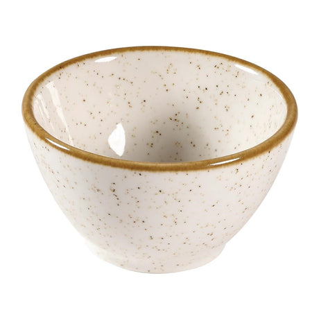 FA644 Churchill Stonecast Dip Pots Barley White 4oz 85mm (Pack of 12) JD Catering Equipment Solutions Ltd