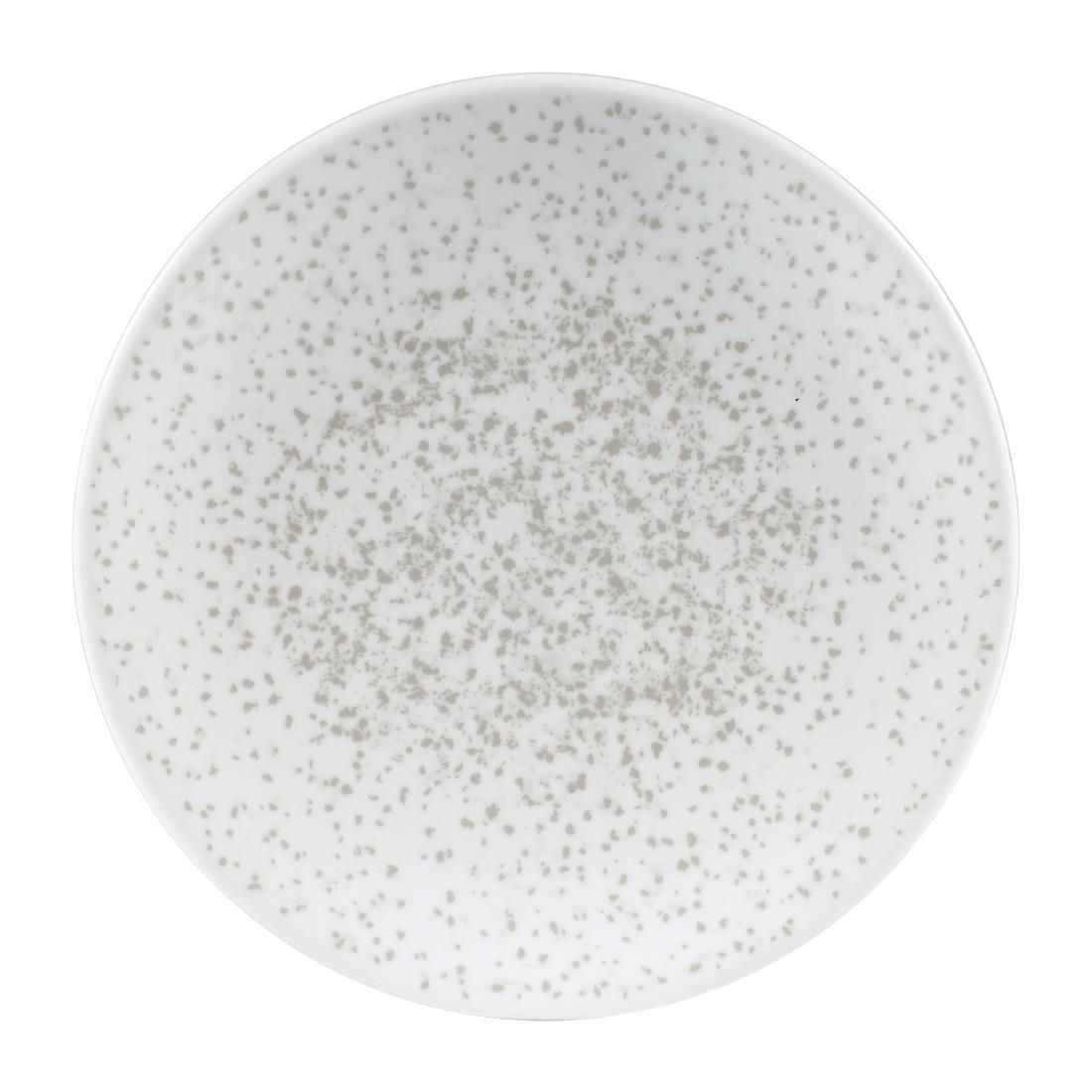 FA650 Churchill Menu Shades Caldera Coupe Plates Chalk White 155mm (Pack of 6) JD Catering Equipment Solutions Ltd