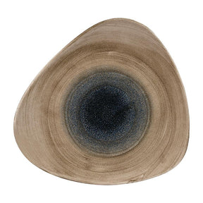 FA664 Churchill Stonecast Aqueous Triangular Plates Bayou Taupe 265mm (Pack of 12) - JD Catering Equipment Solutions Ltd