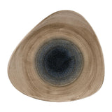 FA664 Churchill Stonecast Aqueous Triangular Plates Bayou Taupe 265mm (Pack of 12) JD Catering Equipment Solutions Ltd