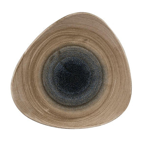 FA665 Churchill Stonecast Aqueous Triangular Plates Bayou Taupe 311mm (Pack of 6) - JD Catering Equipment Solutions Ltd