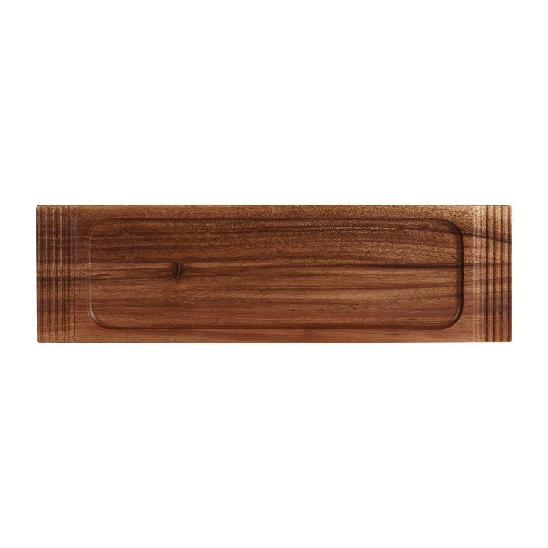 FA671 Churchill Alchemy Wood Medium Double Handled Boards 400 x 115mm JD Catering Equipment Solutions Ltd