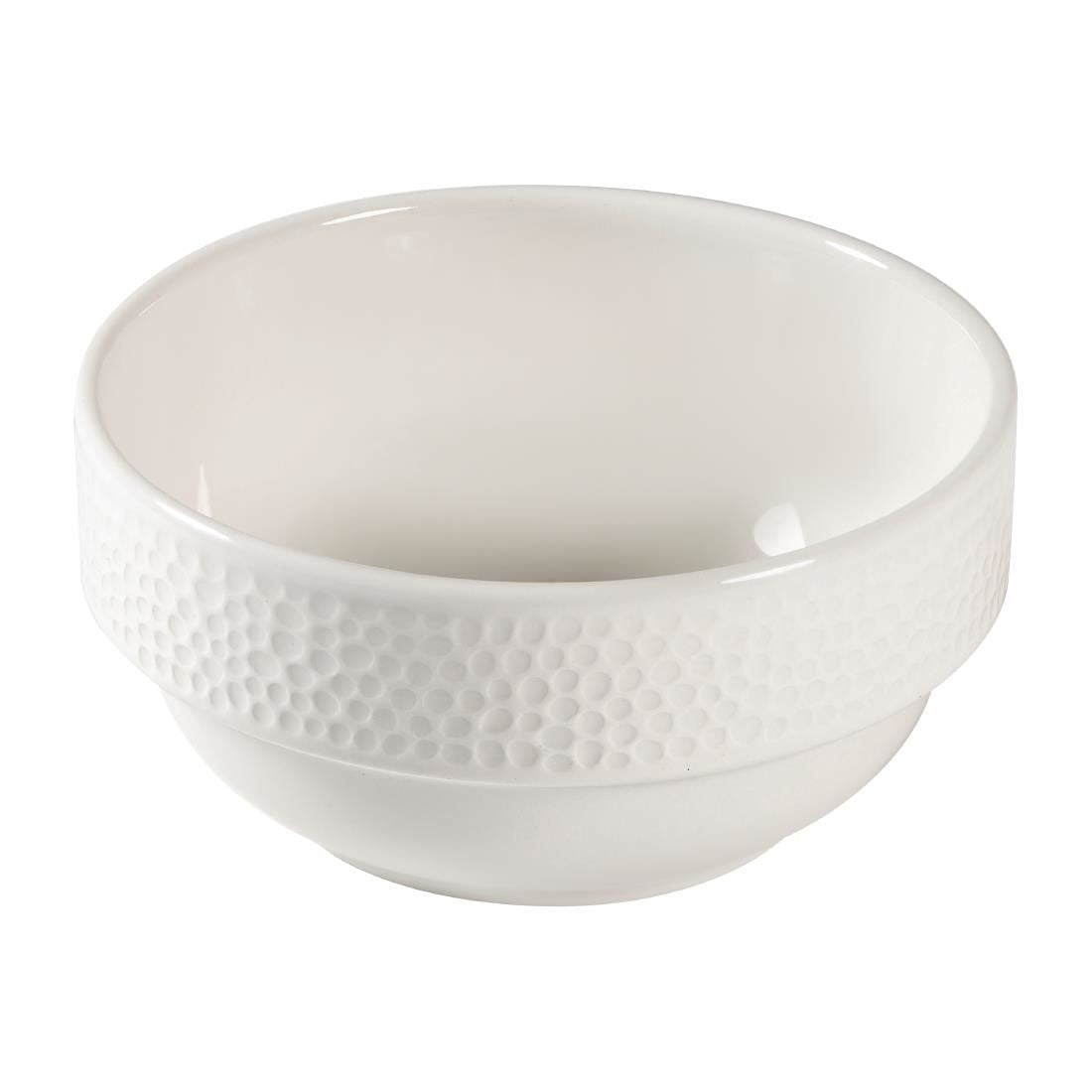 FA678 Churchill Isla Consomme Bowls White 12oz 115mm (Pack of 6) JD Catering Equipment Solutions Ltd