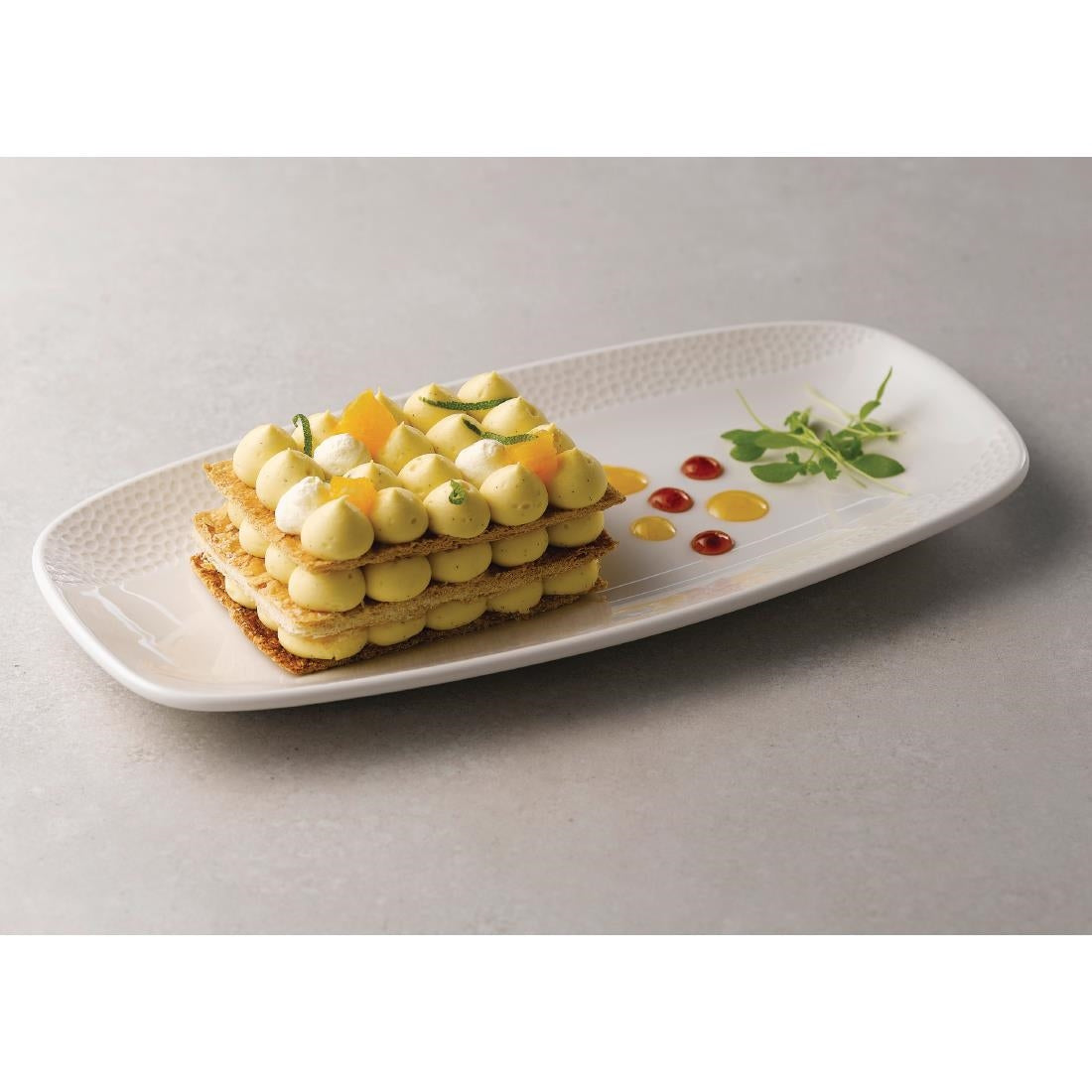 FA682 Churchill Isla Oblong Plates White 150 x 295mm (Pack of 12) JD Catering Equipment Solutions Ltd