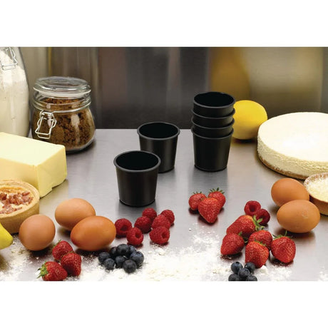 FA893 Matfer Bourgeat Exoglass Dariole Mould 60mm (Pack of 6) - JD Catering Equipment Solutions Ltd