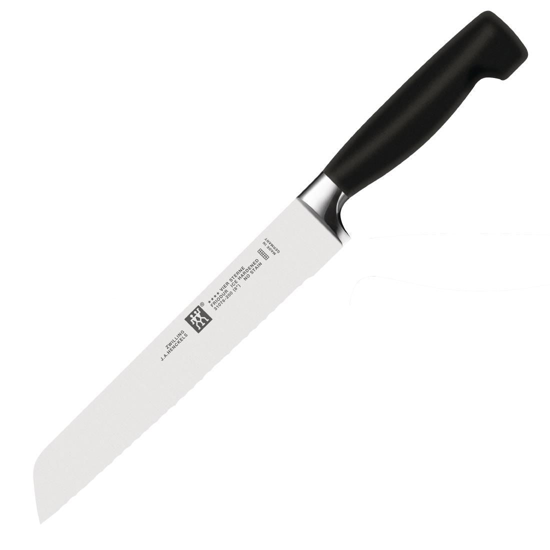 FA933 Zwilling Four Star Bread Knife 20cm JD Catering Equipment Solutions Ltd