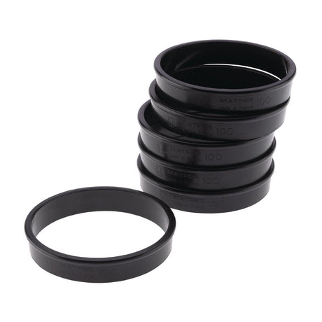 FA987 Matfer Bourgeat Exoglass Tart Ring 100mm (Pack of 6) JD Catering Equipment Solutions Ltd