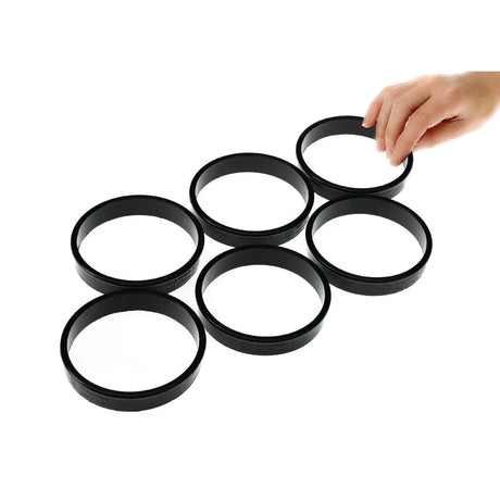 FA987 Matfer Bourgeat Exoglass Tart Ring 100mm (Pack of 6) - JD Catering Equipment Solutions Ltd