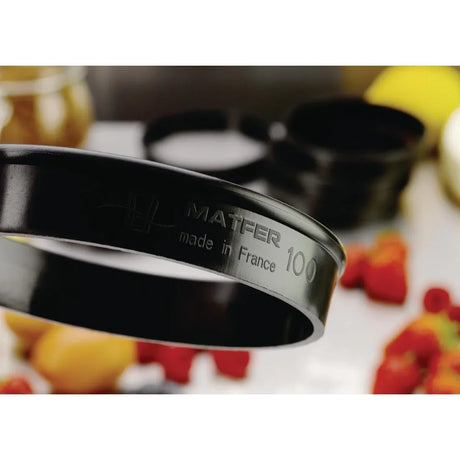 FA987 Matfer Bourgeat Exoglass Tart Ring 100mm (Pack of 6) - JD Catering Equipment Solutions Ltd