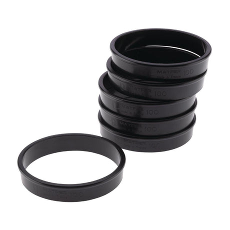 FA987 Matfer Bourgeat Exoglass Tart Ring 100mm (Pack of 6) JD Catering Equipment Solutions Ltd