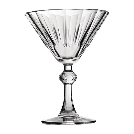 FB192 Utopia Diamond Martini Glasses 240ml (Pack of 12) JD Catering Equipment Solutions Ltd