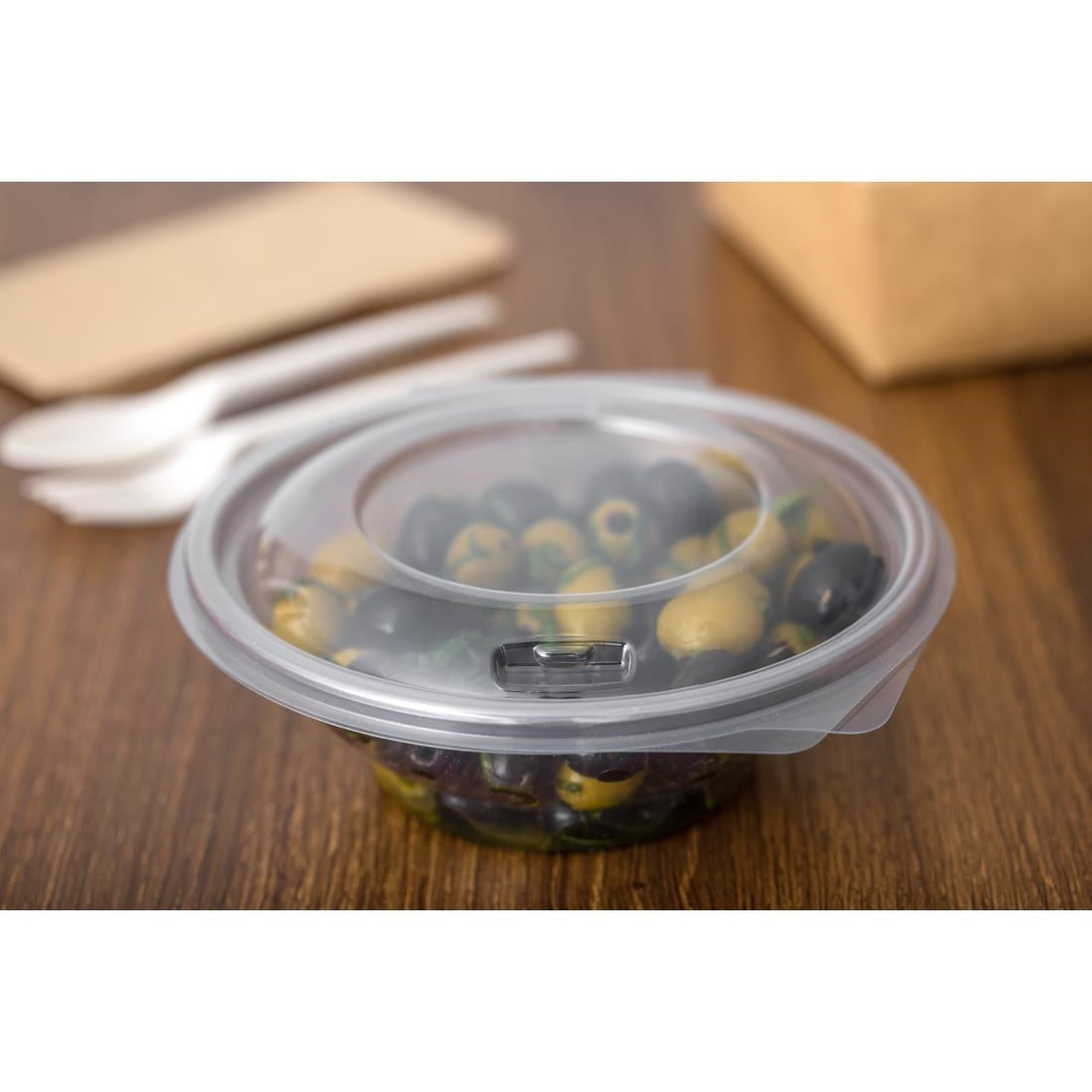 FB368 Faerch Contour Recyclable Deli Bowls With Lid 500ml / 17oz (Pack of 200) JD Catering Equipment Solutions Ltd