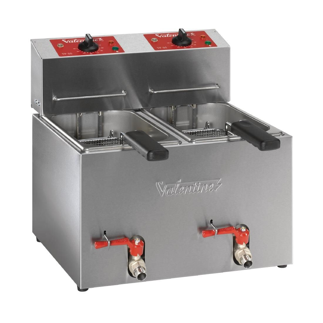 FB409 Valentine Twin Tank Countertop Electric Fryer 2x 5Ltr TF55 JD Catering Equipment Solutions Ltd