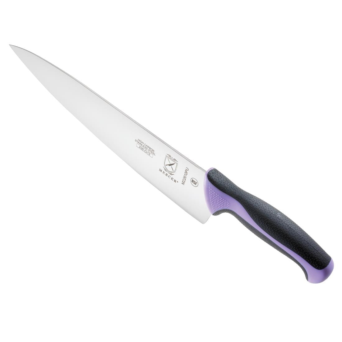FB500 Mercer Millennia Culinary Allergen Safety Chefs Knife 25cm JD Catering Equipment Solutions Ltd