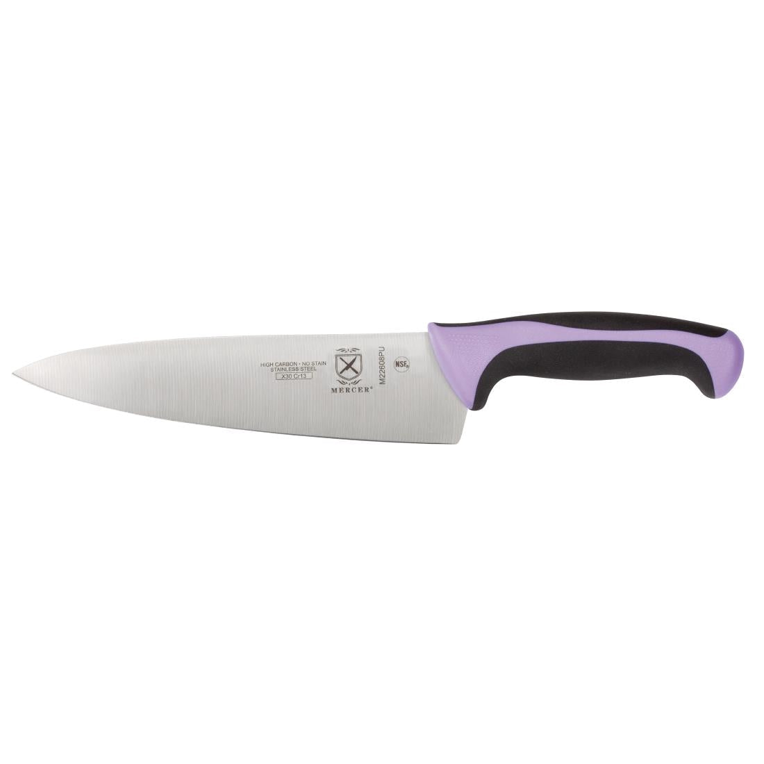 FB501 Mercer Millennia Culinary Allergen Safety Chefs Knife 20cm JD Catering Equipment Solutions Ltd