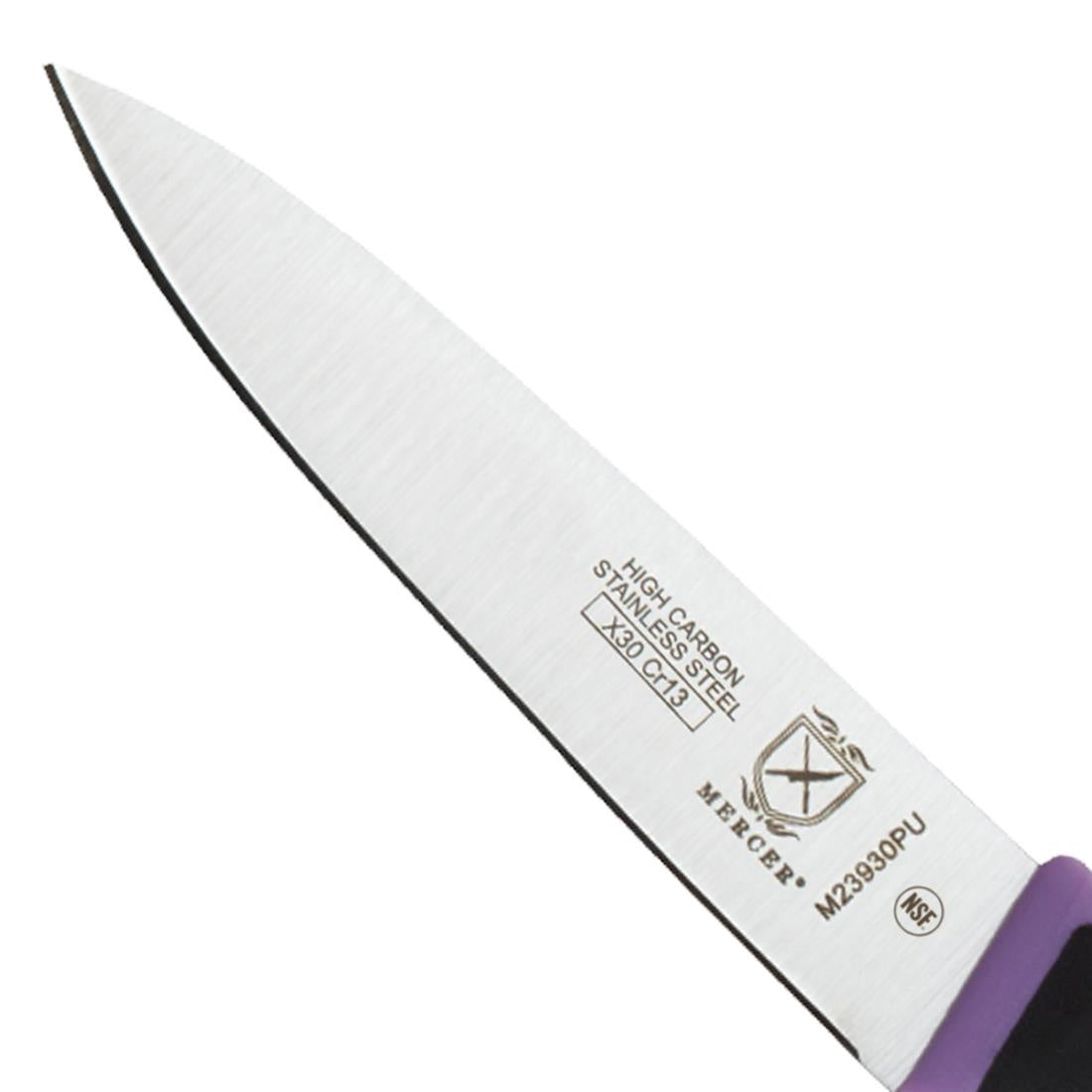 FB507 Mercer Millennia Culinary Allergen Safety Slim Paring Knife 8cm JD Catering Equipment Solutions Ltd