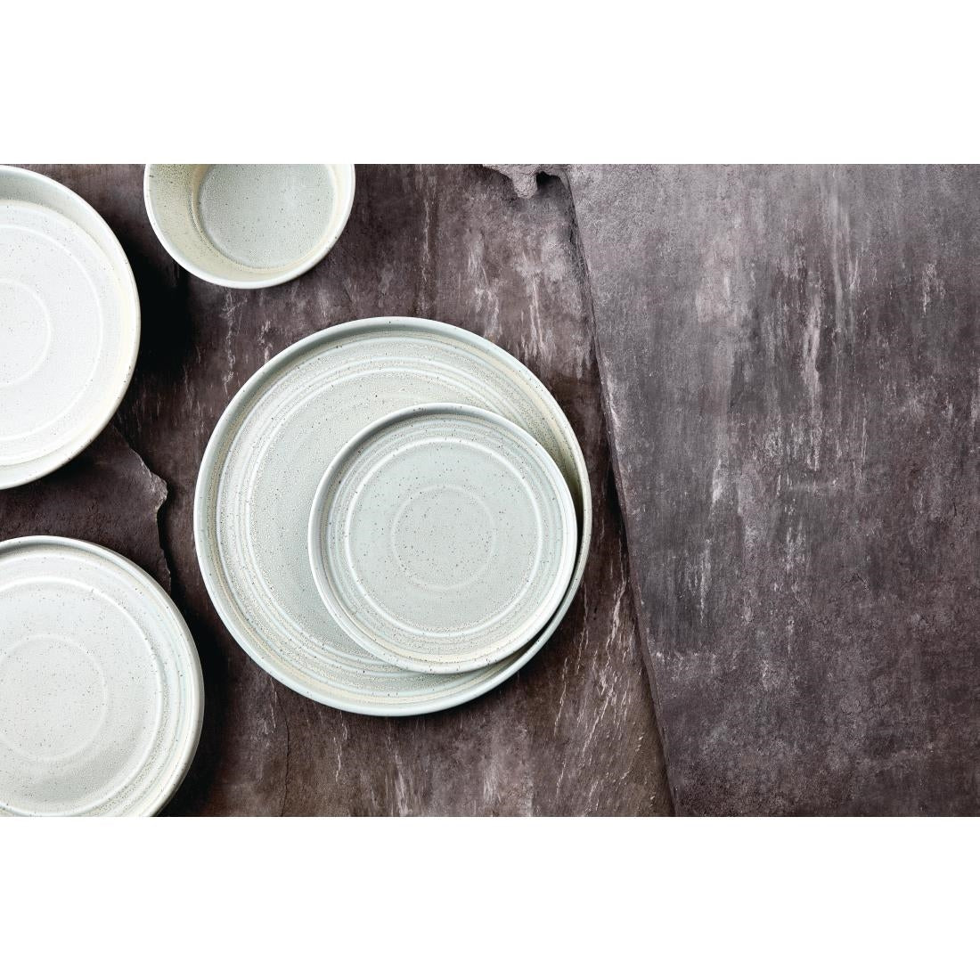 FB560 Olympia Cavolo Flat Round Bowls Spring Green 143mm (Pack of 6) JD Catering Equipment Solutions Ltd