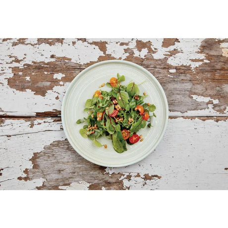 FB564 Olympia Cavolo Flat Round Plates Spring Green 270mm (Pack of 4) - JD Catering Equipment Solutions Ltd