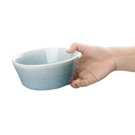 FB565 Olympia Cavolo Flat Round Bowls Ice Blue 143mm (Pack of 6) - JD Catering Equipment Solutions Ltd