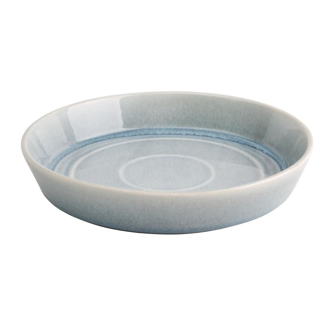 FB566 Olympia Cavolo Flat Round Bowls Ice Blue 220mm (Pack of 4) JD Catering Equipment Solutions Ltd