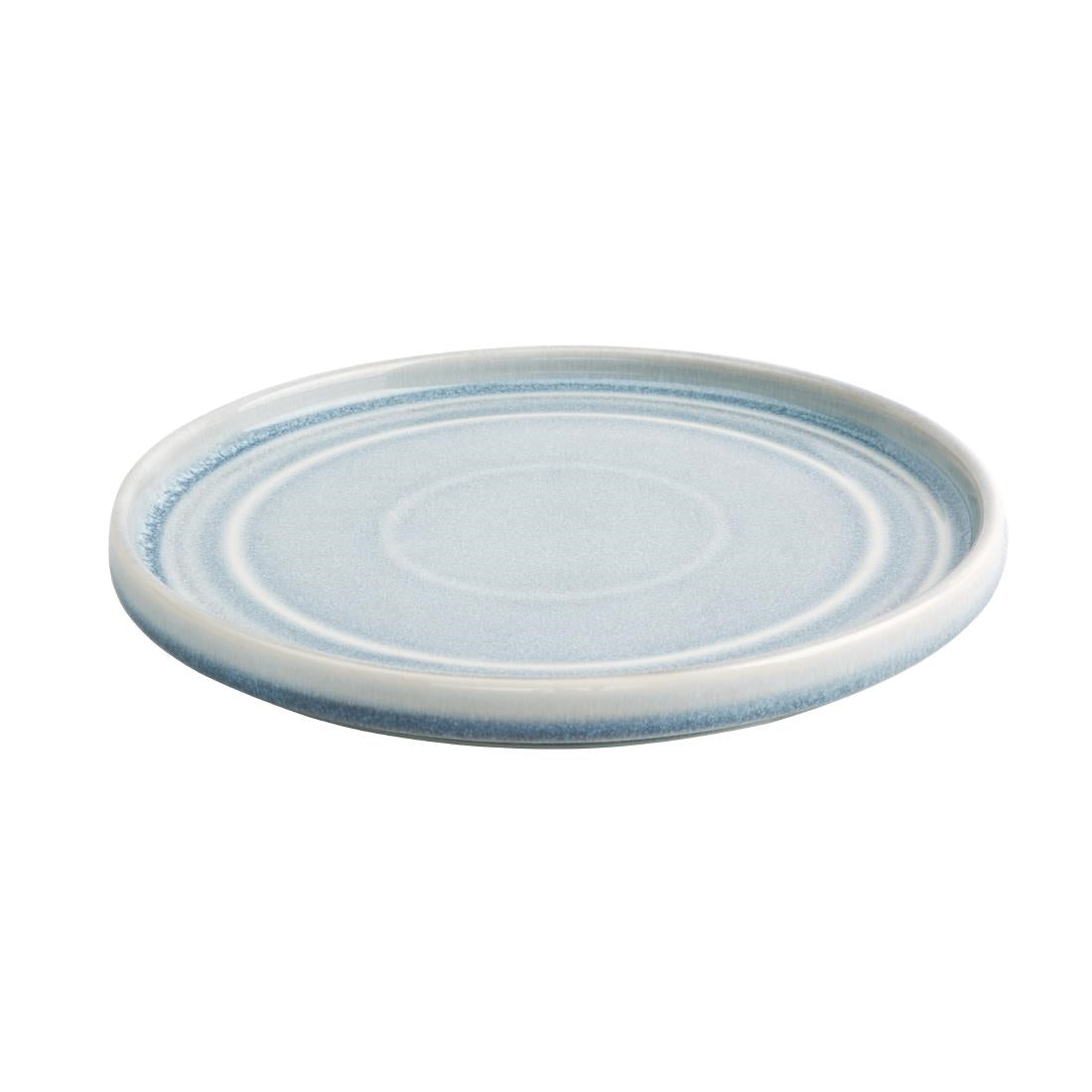 FB568 Olympia Cavolo Flat Round Plates Ice Blue 220mm (Pack of 6) JD Catering Equipment Solutions Ltd