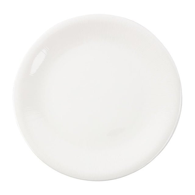 FB642 Royal Bone Ascot Embossed Coupe Plate 265mm (Pack of 6) JD Catering Equipment Solutions Ltd