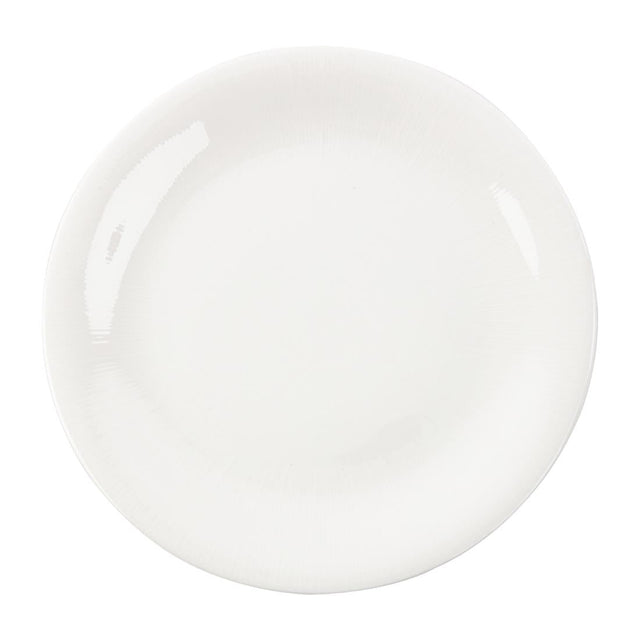 FB643 Royal Bone Ascot Embossed Coupe Plate 225mm (Pack of 6) JD Catering Equipment Solutions Ltd