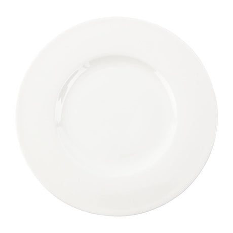 FB649 Royal Bone Ascot Wide Rim Flat Profile Plate 225mm (Pack of 12) JD Catering Equipment Solutions Ltd