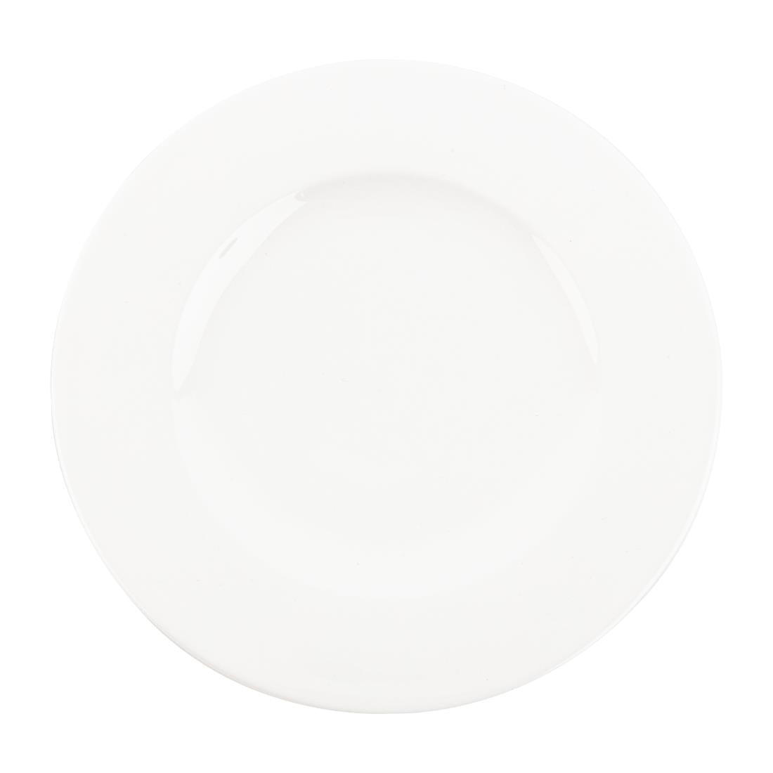 FB650 Royal Bone Ascot Wide Rim Flat Profile Plate 175mm (Pack of 12) JD Catering Equipment Solutions Ltd