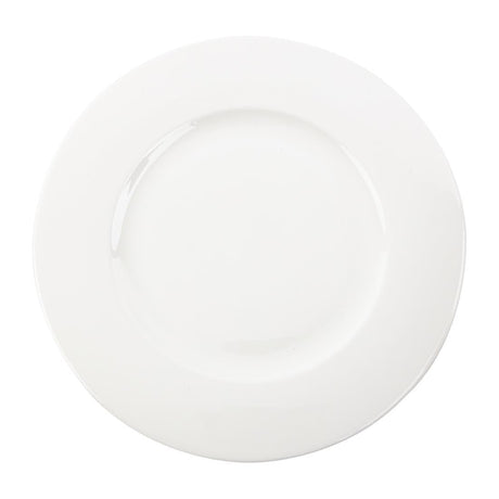 FB651 Royal Bone Ascot Wide Rim Flat Profile Plate 310mm (Pack of 6) JD Catering Equipment Solutions Ltd