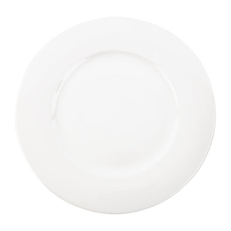 FB652 Royal Bone Ascot Wide Rim Flat Profile Plate 335mm (Pack of 1) JD Catering Equipment Solutions Ltd