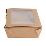 FB678 Fiesta Compostable Salad Boxes with PLA Windows 1600ml (Pack of 200) JD Catering Equipment Solutions Ltd