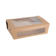 FB678 Fiesta Compostable Salad Boxes with PLA Windows 1600ml (Pack of 200) JD Catering Equipment Solutions Ltd