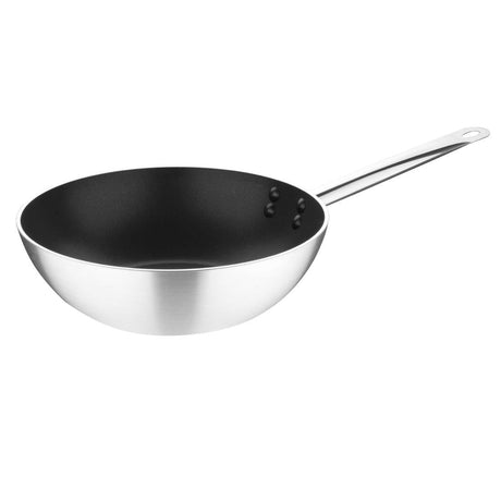 FB690 Vogue Non-stick Teflon Aluminium Platinum Plus Wok 300mm JD Catering Equipment Solutions Ltd