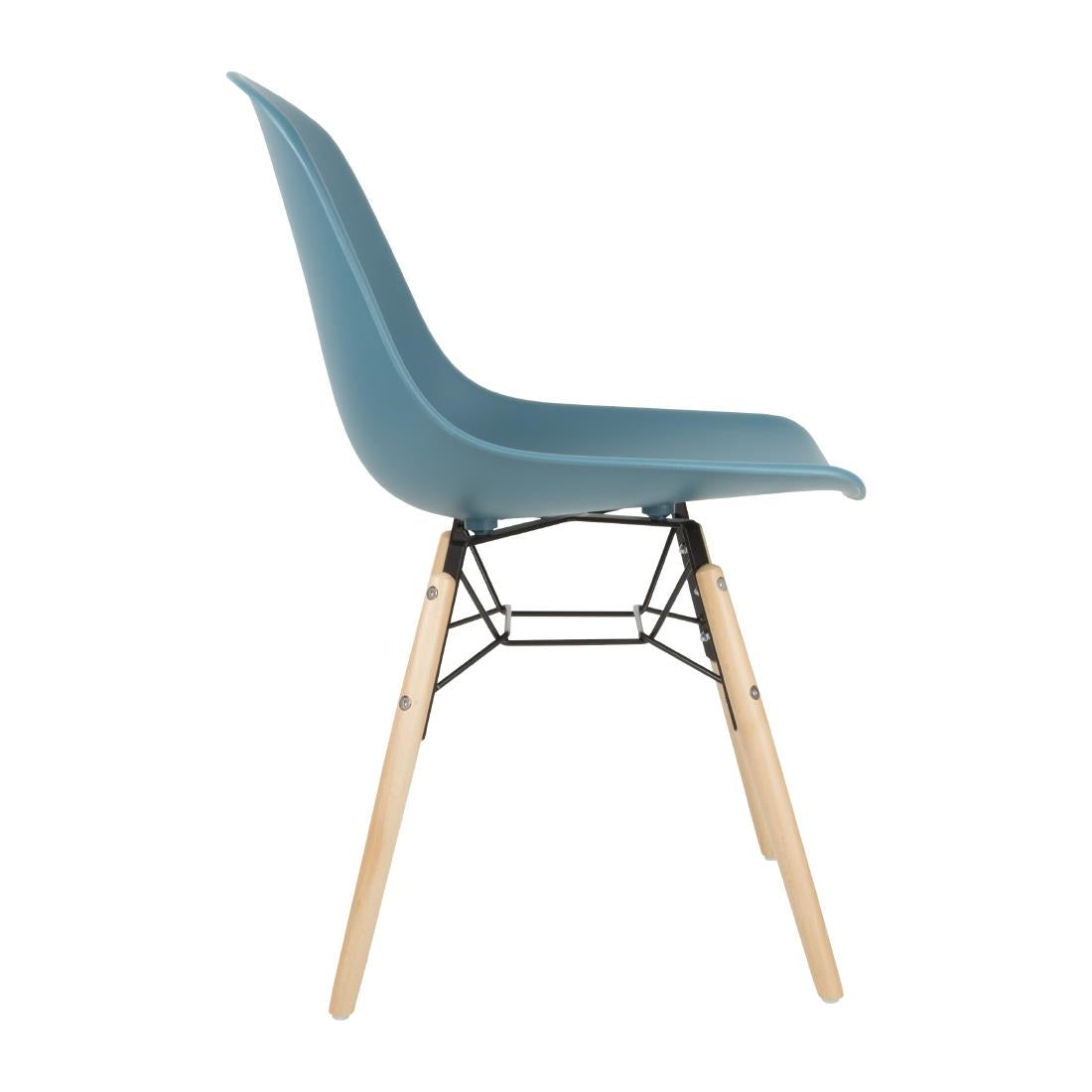 FB819 Bolero Arlo Side Chairs Teal (Pack of 2) JD Catering Equipment Solutions Ltd