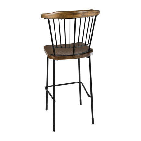 FB873 Bolero Scandi High Stools Black (Pack of 2) JD Catering Equipment Solutions Ltd