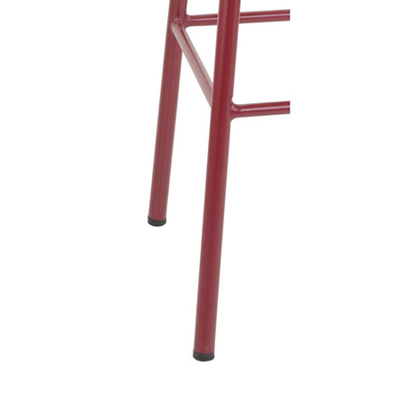 FB937 Bolero Cantina High Stools with Wooden Seat Pad Wine Red (Pack of 4) JD Catering Equipment Solutions Ltd