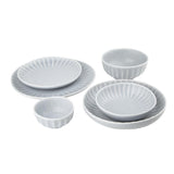 FB954 Olympia Corallite Plates Concrete Grey 280mm (Pack of 6) JD Catering Equipment Solutions Ltd
