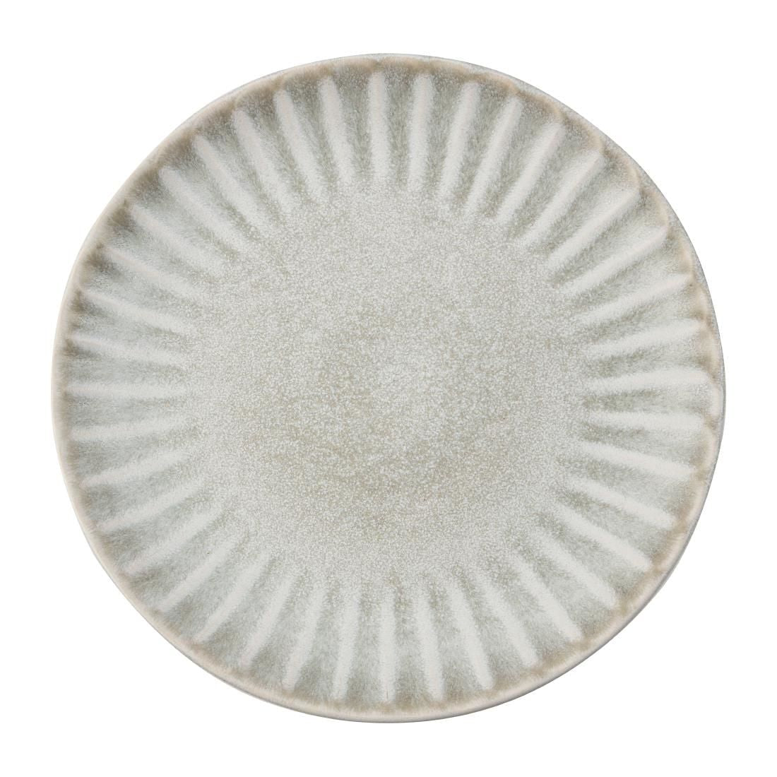 FB954 Olympia Corallite Plates Concrete Grey 280mm (Pack of 6) JD Catering Equipment Solutions Ltd