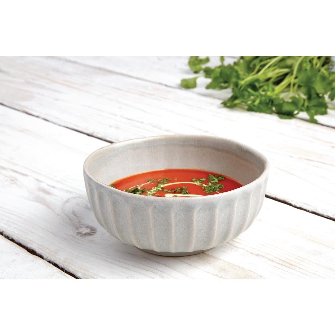 FB958 Olympia Corallite Deep Bowls Concrete Grey 105mm (Pack of 12) JD Catering Equipment Solutions Ltd